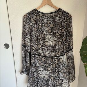 Snake print dress